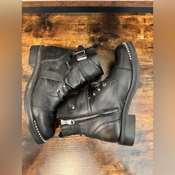 Charles David Black Moto booties size 38.5‎ - Picture 12 of 16